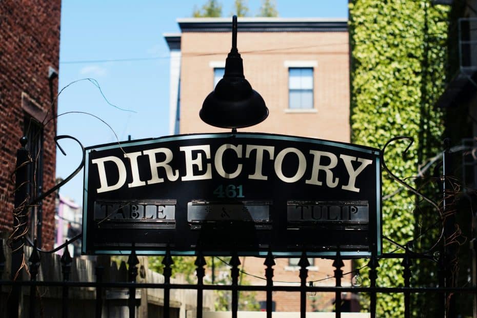 directory sign